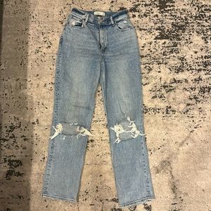 Abercrombie the 90s straight ultra high rise jeans size 27L